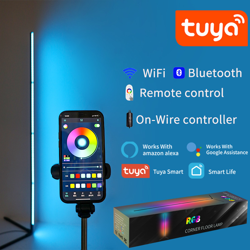 Home Decor Free App - โคมไฟตั้งพื้น Tuya RGBIC LED ขนาด 180