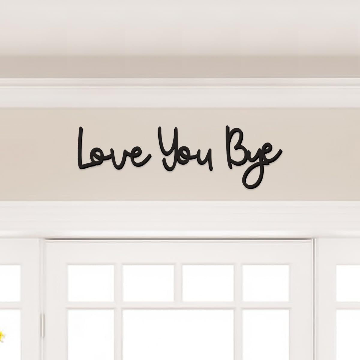 Home Decor Y2K - Love you Bye ป้ายไม้การตกแต่งบ้านของตกแต่ง Boho 21.6