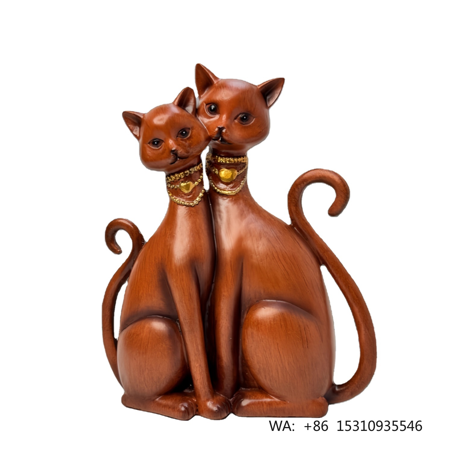 Home Decor Theme - ของขวัญวันวาเลนไทน์ ภาพวาดตกแต่งบ้านสำหรับคู่รัก ตกแต่งห้องนั่งเล่นในโรงแรม งานฝีมือเรซิ่นรูปแมว สัตว์ต่างๆ ศิลปะแนวการตกแต่ง