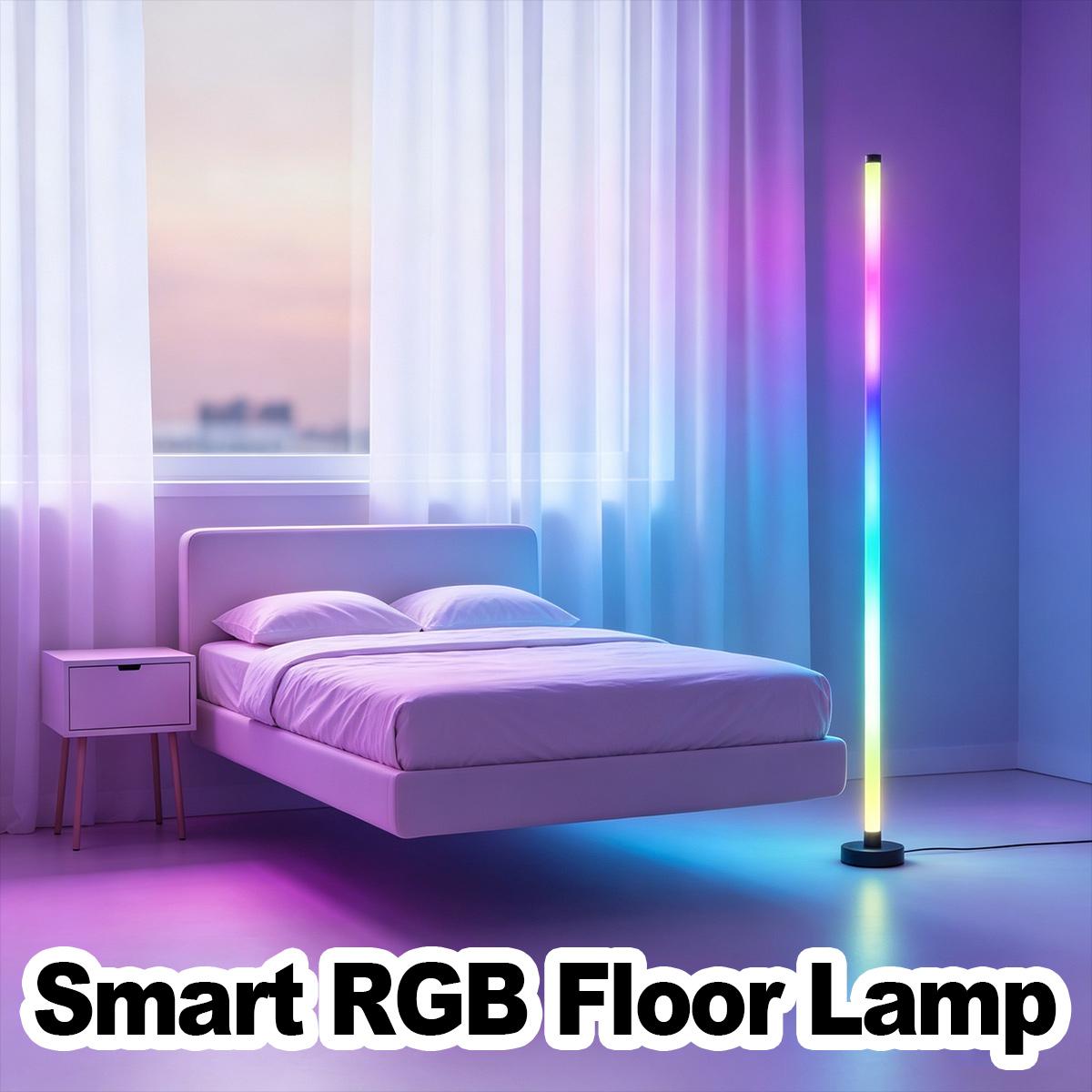 Home Decor Free App - โคมไฟตั้งพื้น RGB ตกแต่งห้องหลากสีสัน สร้างบรรยากาศ ควบคุมผ่านแอพ รีโมทคอนโทรล