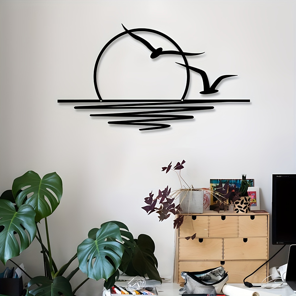 รูปลอกติดผนังศิลปะพระอาทิตย์ขึ - Home Decor Indonesia บทวิจารณ์และราคา