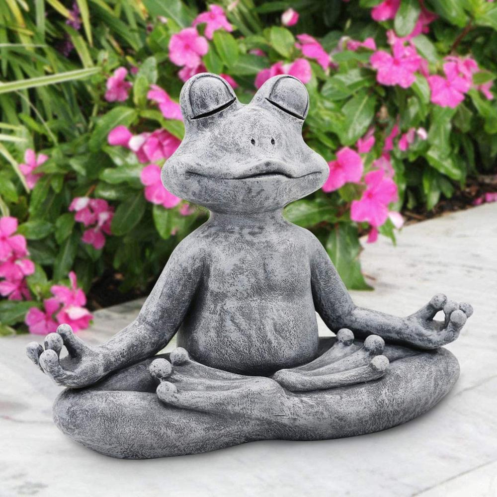 2023กบFigurineเรซิ่นZenโยคะกบJ - Home Decor Za บทวิจารณ์และราคา