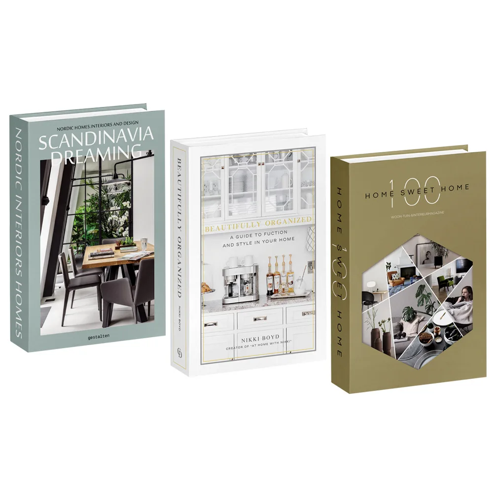 หนังสือจำลอง 3 เล่ม/ชุด สำหรับ - Home Decor Magazine บทวิจารณ์และราคา