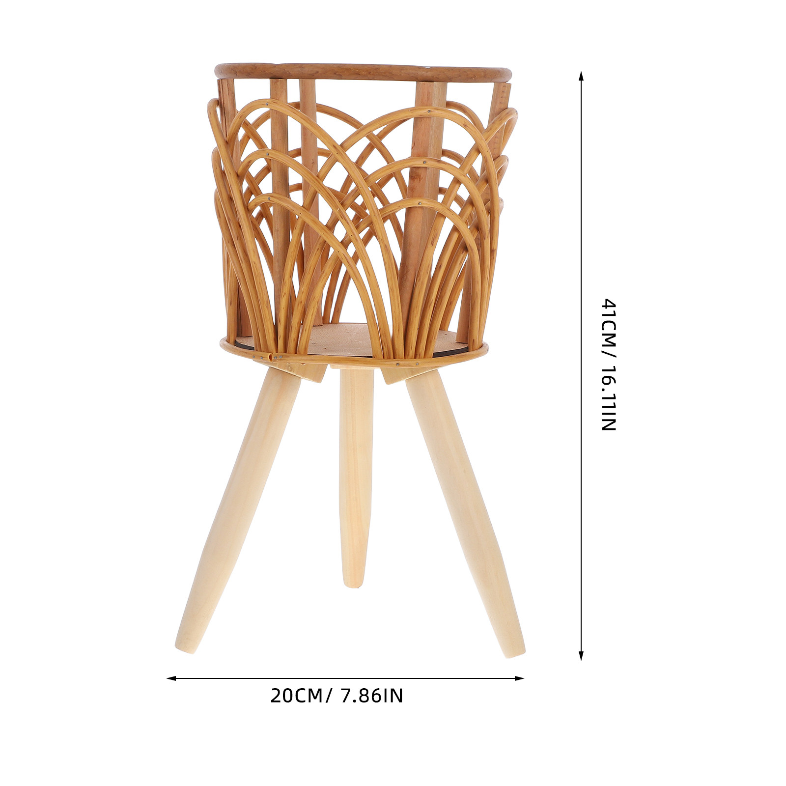 ชั้นวางกระถางต้นไม้ไม้หวาย ชั้ - Rattan Plant Basket บทวิจารณ์และราคา