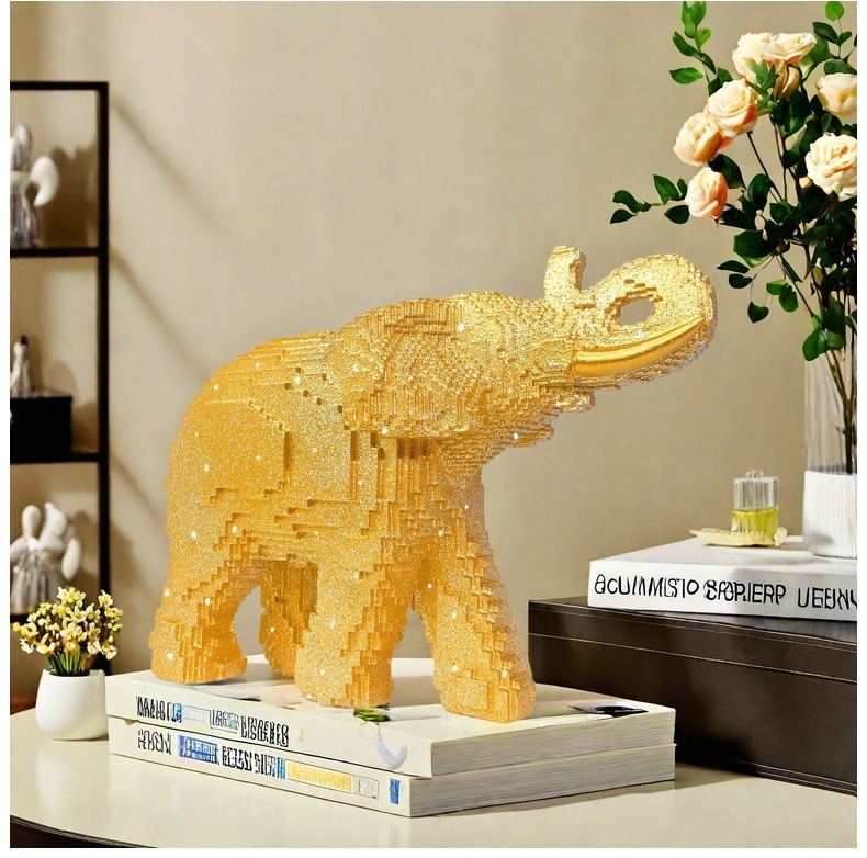 รูปปั้นช้างเรซิ่น งานประติมากร - Home Decor Theme บทวิจารณ์และราคา