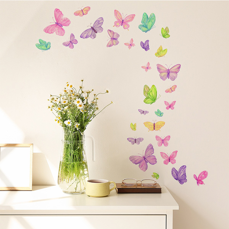 สติ๊กเกอร์ติดผนังรูปผีเสื้อสุด - Home Decor Indonesia บทวิจารณ์และราคา