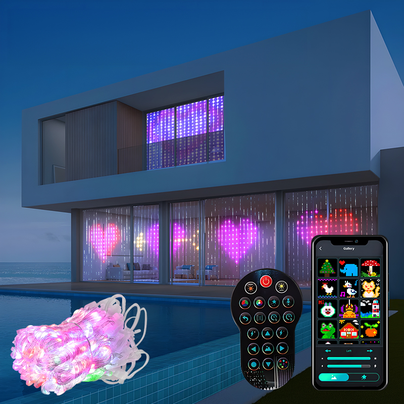 ม่านไฟอัจฉริยะ400หลอด Rgbic แอ - Home Decor Free App บทวิจารณ์และราคา