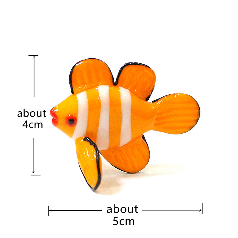 Murano แก้วตัวตลกปลารูปปั้นขนา - Home Decor Za บทวิจารณ์และราคา